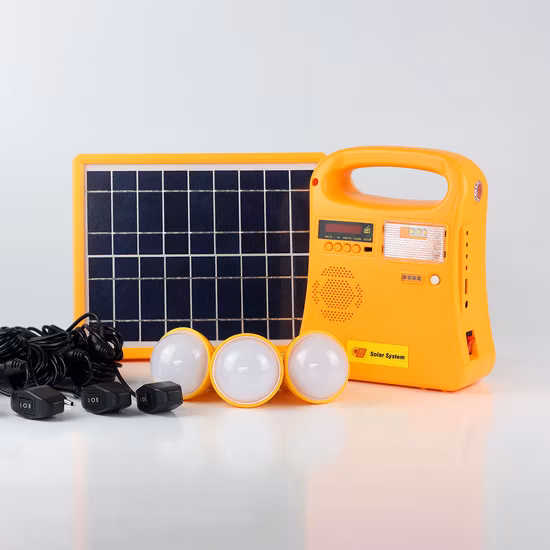Portable USB Solar Energy Home Lighting System with Mobile Phone Chargers (5W/10W)