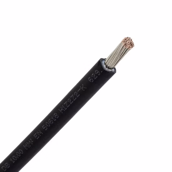 TUV Approval Solar Cable 2.5mm 4mm 6mm 10mm Tinned Copper DC Solar PV Cable PV1-F