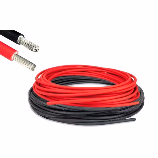 TUV Approval Solar Cable 2.5mm 4mm 6mm 10mm Tinned Copper DC Solar PV Cable PV1-F